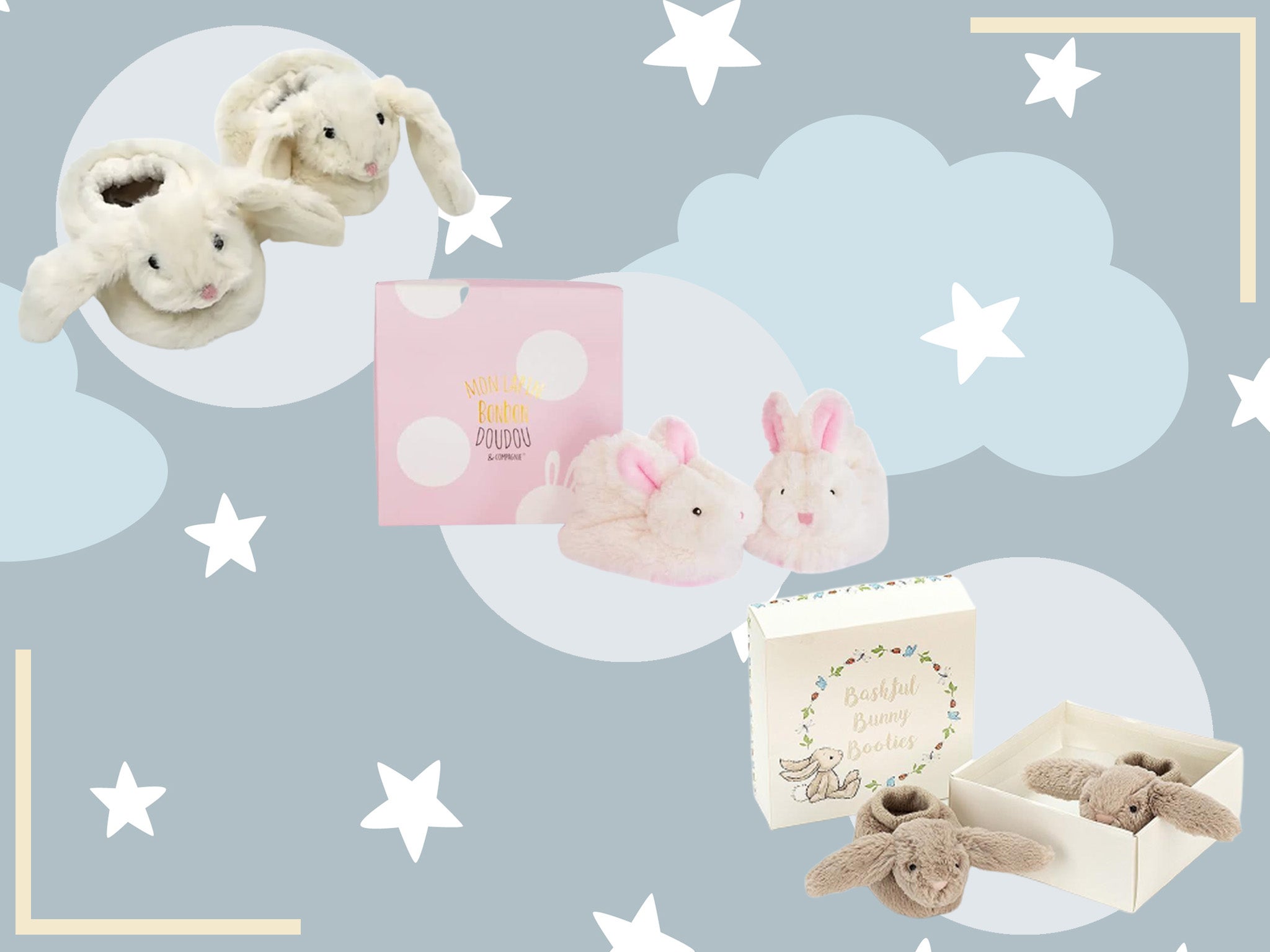 Bunny slippers for discount baby